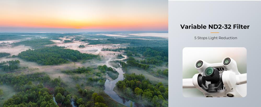  K&F Concept ND2–ND32 säädettävä ND-suodatin DJI Mini 3 Pro & Mini 3:lle