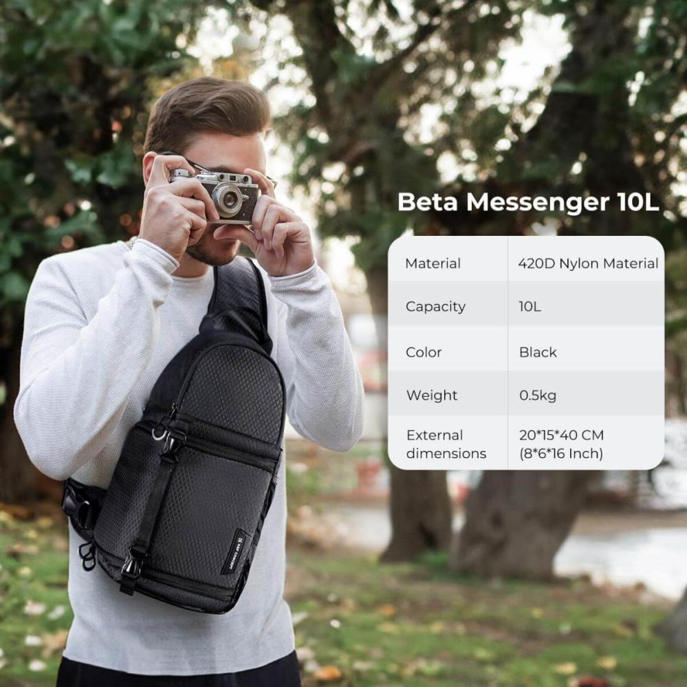  K&F Concept Sling -kameralaukku 10 l – suojaa järjestelmäkameran ja objektiivit Kamda – nopea toimitus ja turvallinen verkkokauppa