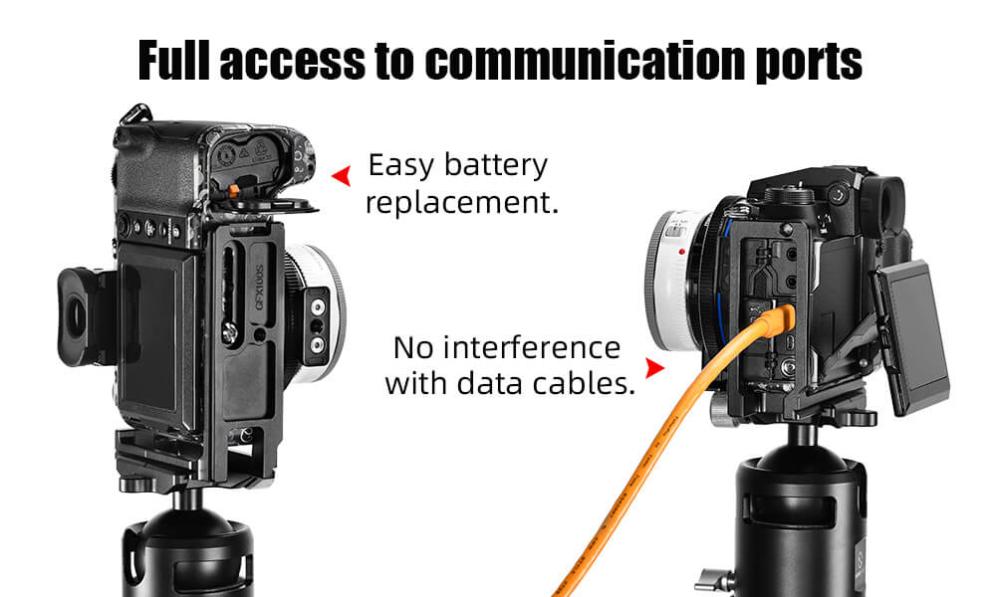  Sunwayfoto L-kiinnike Fujifilm GFX100S:lle