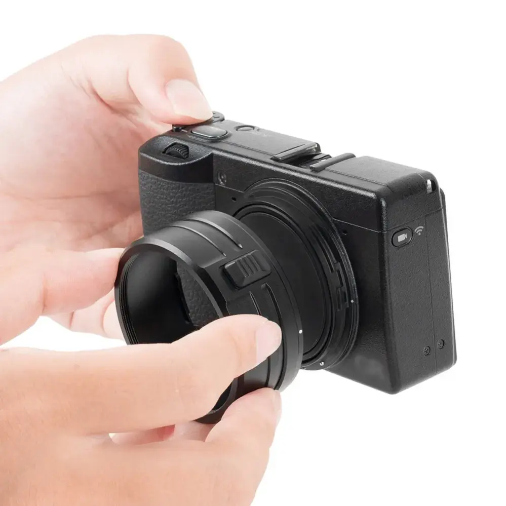  JJC AR-GR3B 49 mm suodinsovitin Ricoh GR III & GR III HDF -kameroille Kamda – nopea toimitus ja turvallinen verkkokauppa