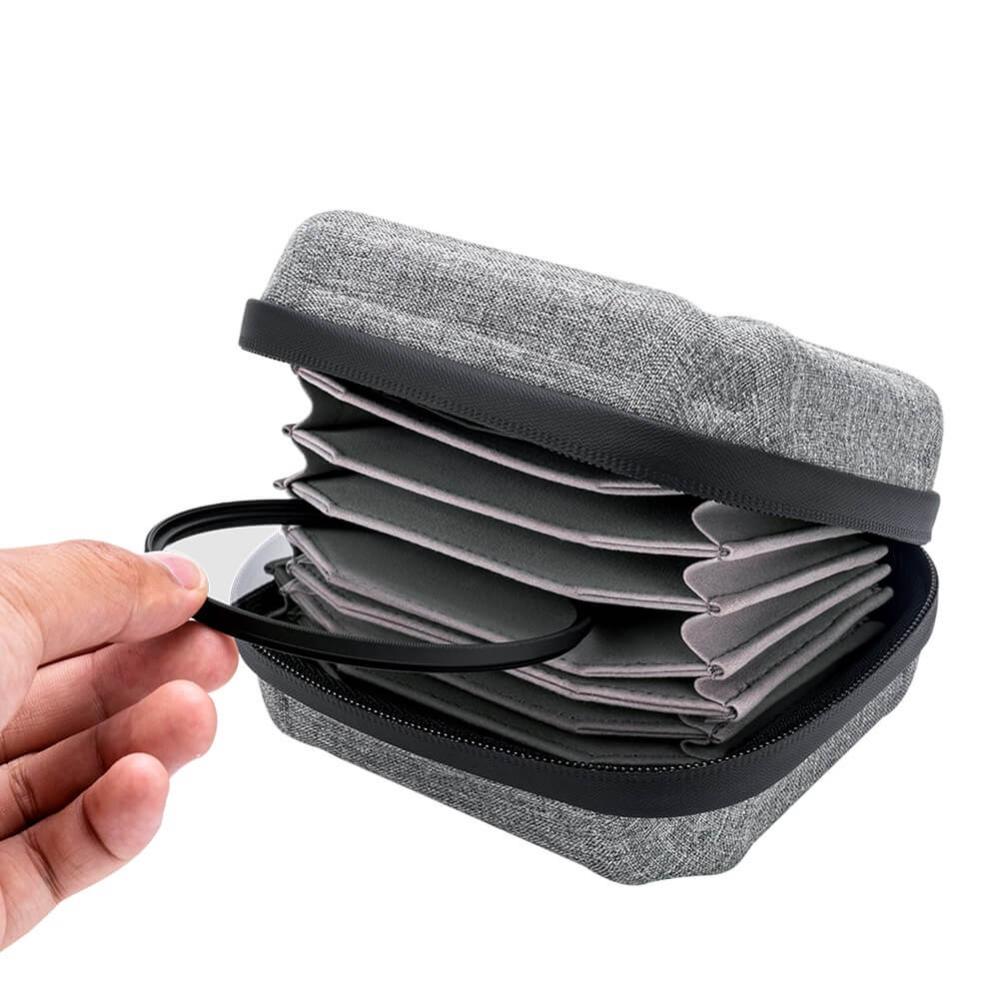  JJC suodatinkotelo/laukku 10 suodattimelle, enintään 95 mm