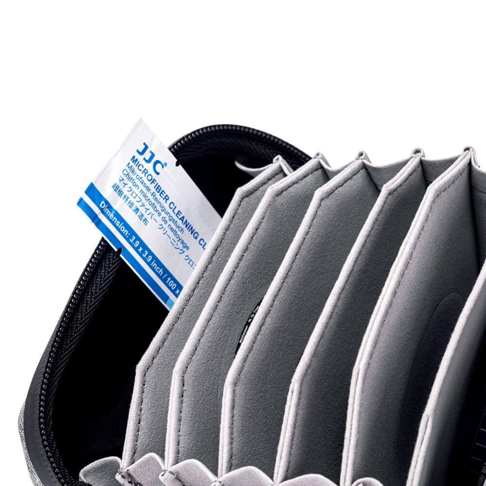  JJC suodatinkotelo/laukku 10 suodattimelle, enintään 95 mm