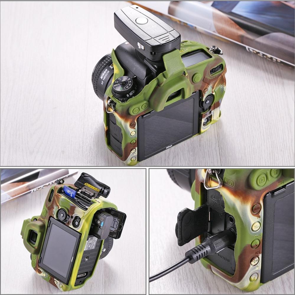  Puluz Silikonfodral för Nikon D750 Kamouflage