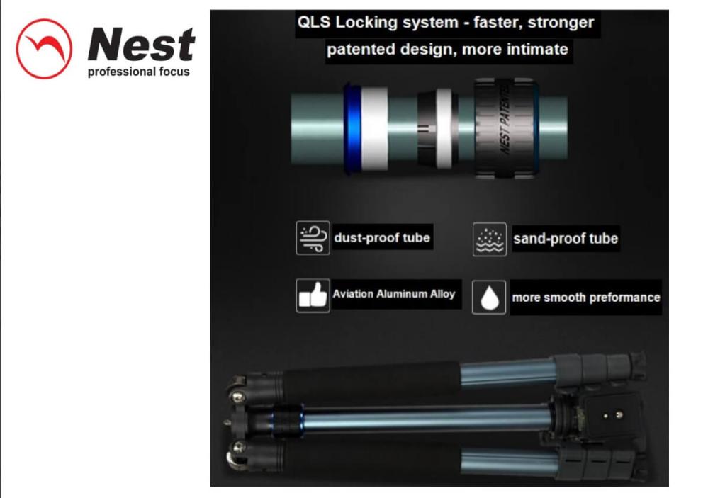  NEST Kamerastativ 150cm Pioneer NT-264K