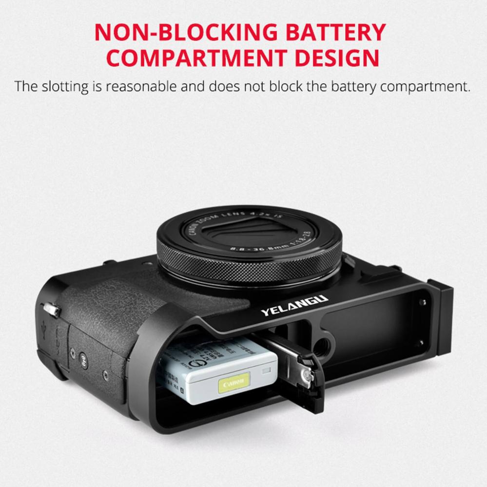  Yelangu Bracket för Canon PowerShot G7X2/ G7X23