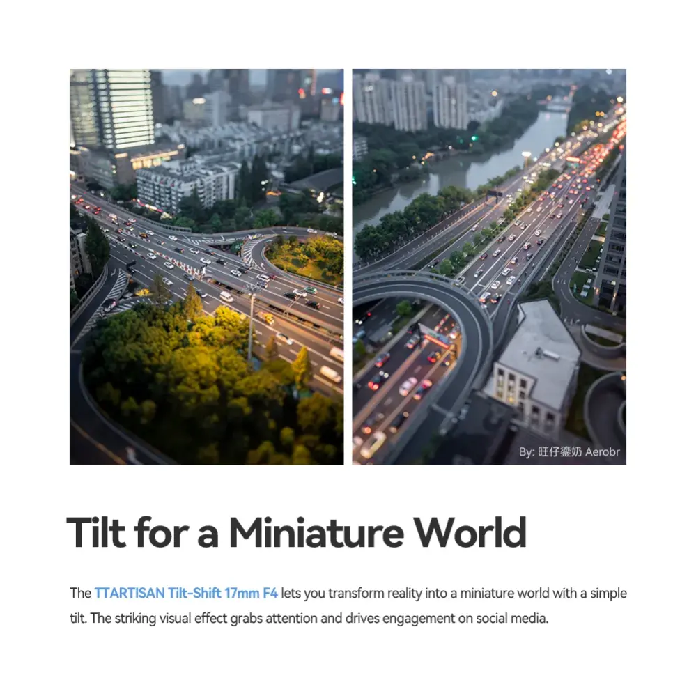  TTArtisan Tilt-Shift 17mm f/4 Fujifilm GFX -kameroille (täyskenno) Kamda – nopea toimitus ja turvallinen verkkokauppa