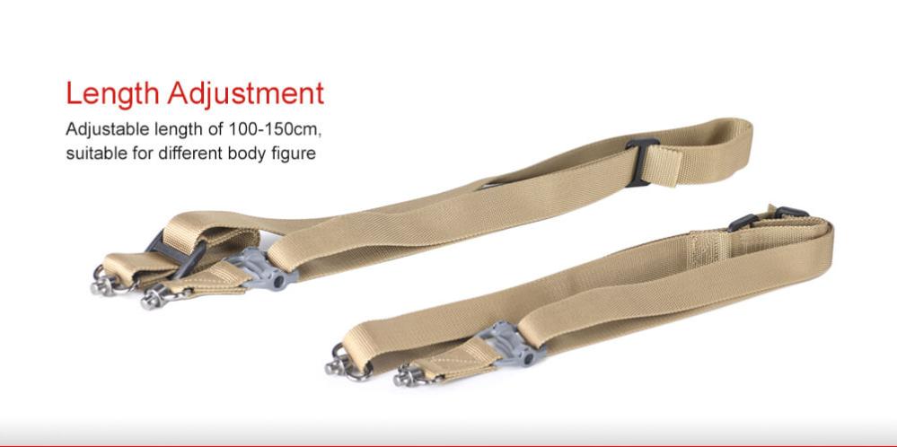  Sunwayfoto Kamerarem Khaki med QD-säkerhetsfäste