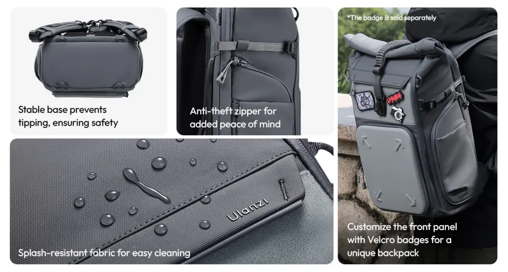  Ulanzi BP04 kamerareppu – laajennettava 23–27 L kovalla suojauksella