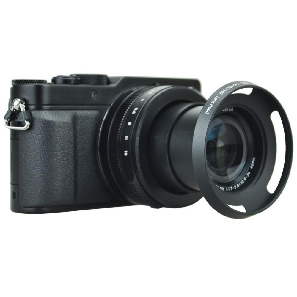  JJC vastavalosuoja ja 58 mm adapteri Lumix LX100- ja Leica D-Lux -kameroihin