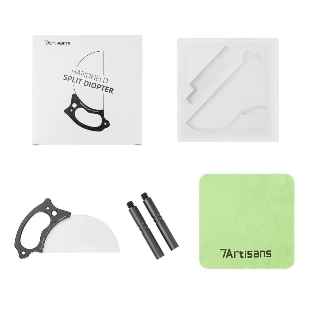  7Artisans käsikäyttöinen 79 mm split-diopter +2 objektiiville