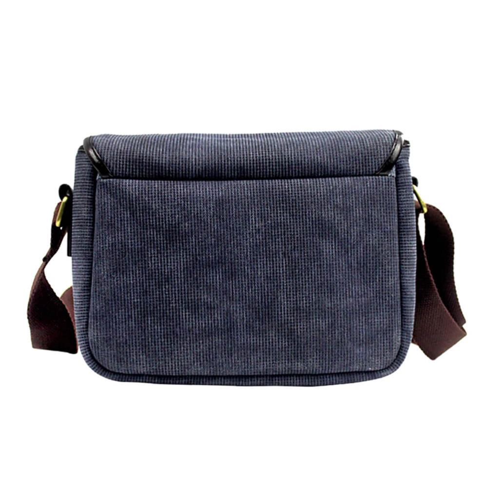  Kameraväska i canvas – grå (25x12x18 cm)