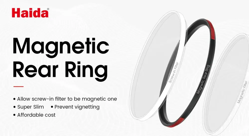  Haida magneettinen takapuolen adapterirengas – tekee suotimista magneettisia