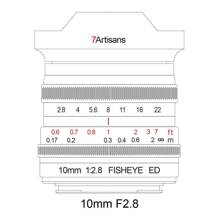  7Artisans 10mm f/2,8 Fisheye Leica L -täyskennoille