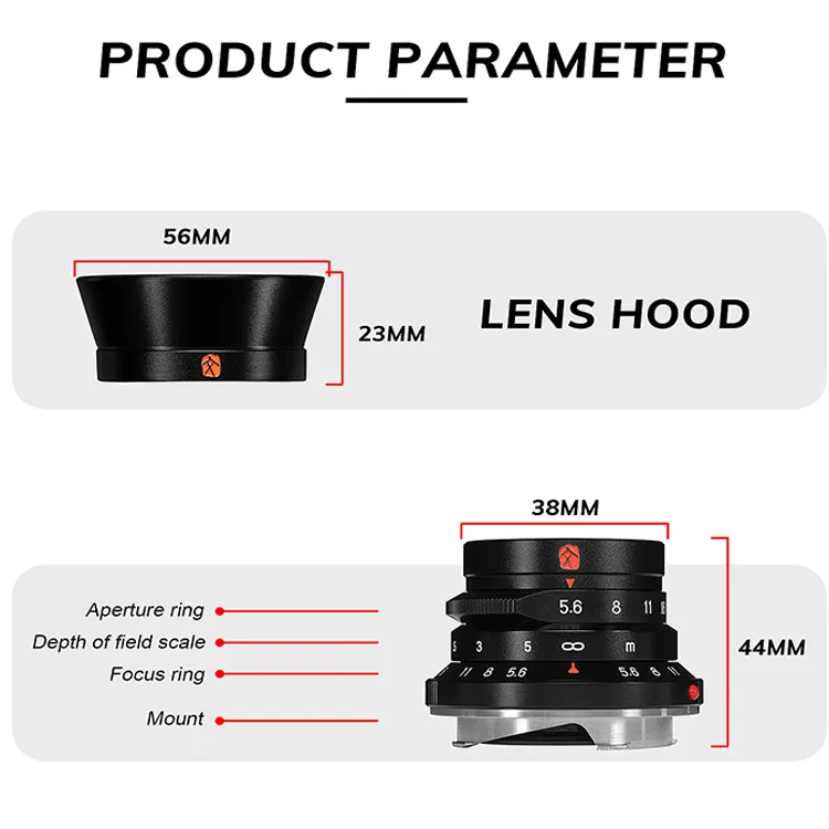  7Artisans 28mm f/5,6 objektiivi Leica M -kameroille