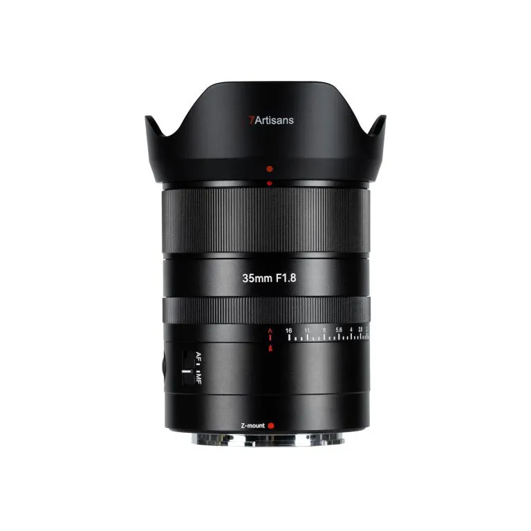  7Artisans AF 35mm f/1,8 Nikon Z -täyskennoisille kameroille