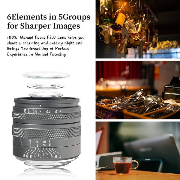  AstrHori 50mm f/2,0 för Leica L (Fullformat)