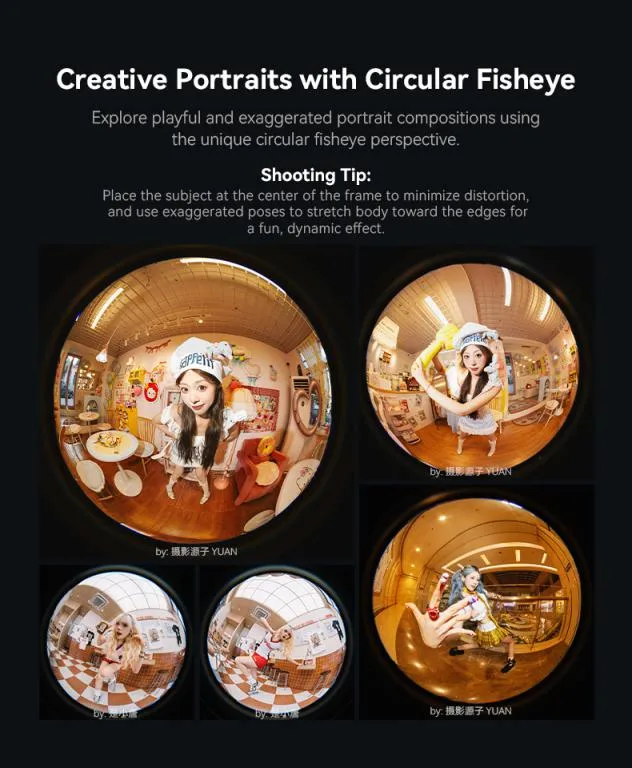  AstrHori 6mm f/2,8 Fisheye Canon RF:lle (täyskenno, pyöreä kuva)