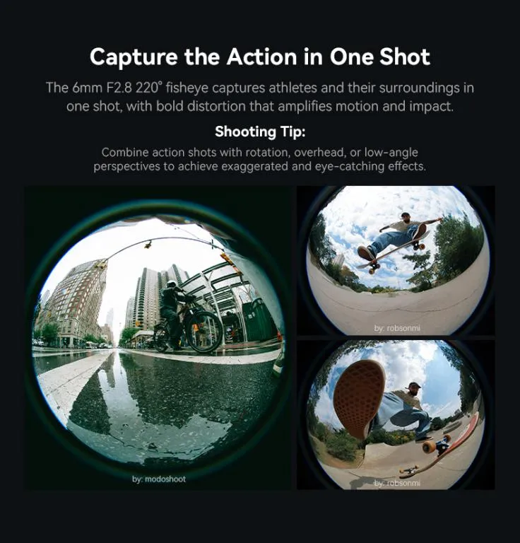  AstrHori 6mm f/2,8 Fisheye Canon RF:lle (täyskenno, pyöreä kuva)