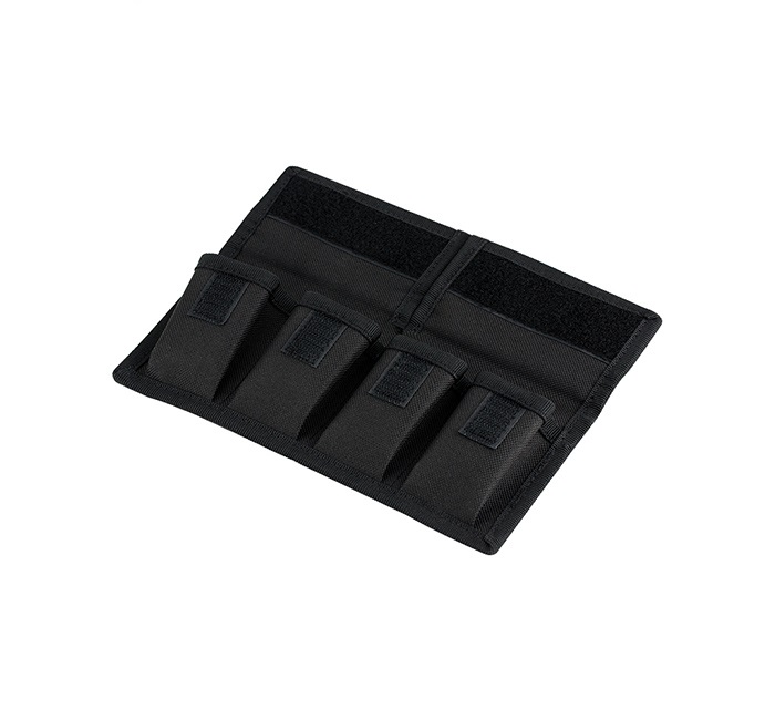  JJC fodral för 4 kamerabatterier och 4 minneskort (SD, XQD, CF).