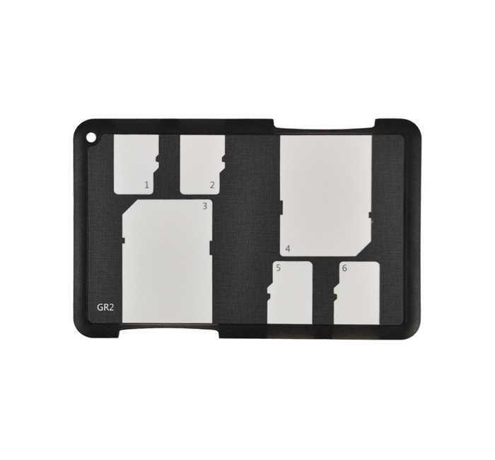  JJC Minneskorthållare svart för 2xSD 4xMSD kreditkortformat