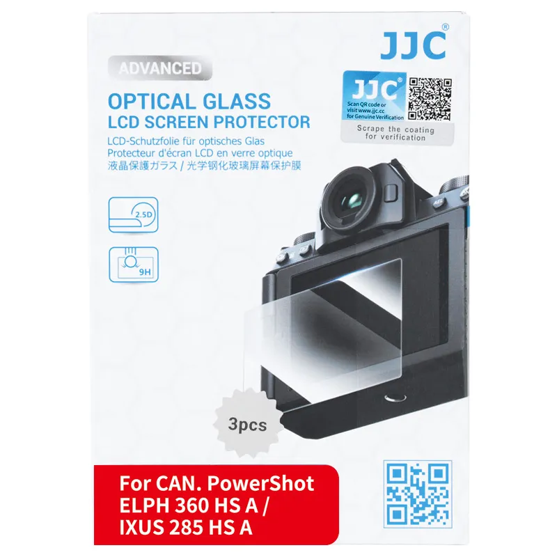  JJC 9H näytönsuoja Canon IXUS 285 HS A / ELPH 360 HS A (3 kpl) Kamda – nopea toimitus ja turvallinen verkkokauppa