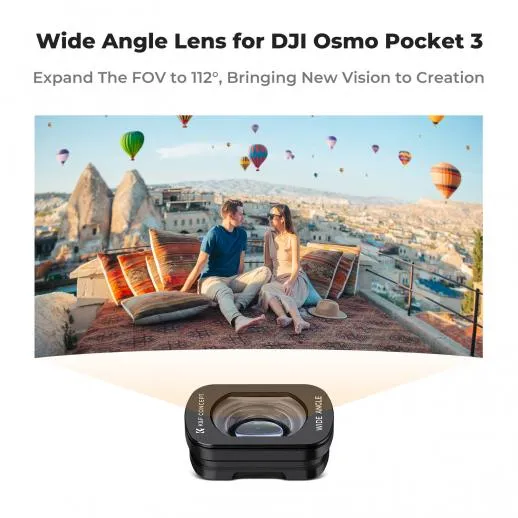  K&F Concept laajakulmaobjektiivi ja näytönsuoja DJI Osmo Pocket 3:lle Kamda – nopea toimitus ja turvallinen verkkokauppa