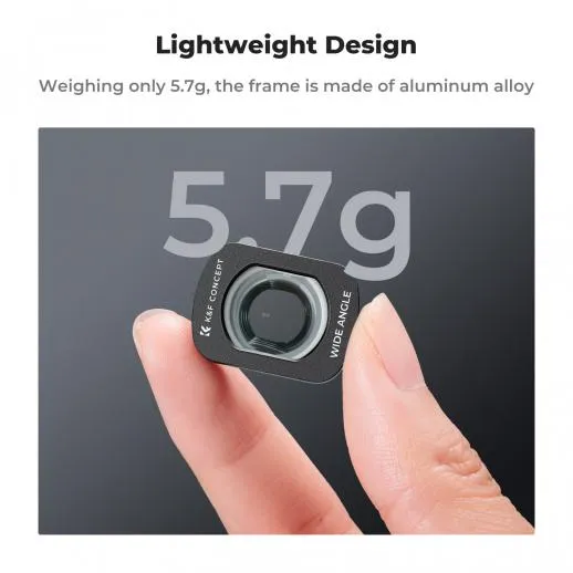  K&F Concept laajakulmaobjektiivi ja näytönsuoja DJI Osmo Pocket 3:lle Kamda – nopea toimitus ja turvallinen verkkokauppa
