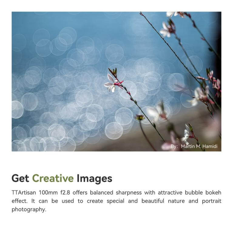  TTArtisan 100mm f/2.8 Soap Bubble Bokeh för M42