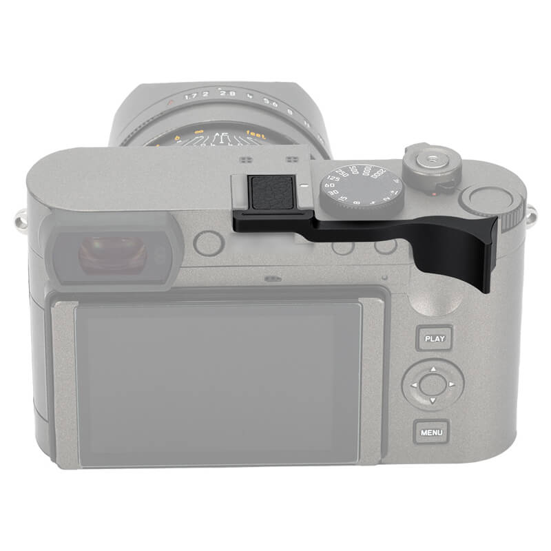  JJC ergonomiskt tumgrepp för Leica Q4/Q3/Q2 – Svart