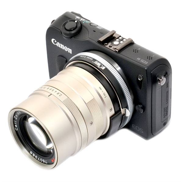  Kiwifotos objektivadapter Contax G för Canon M kamerahus
