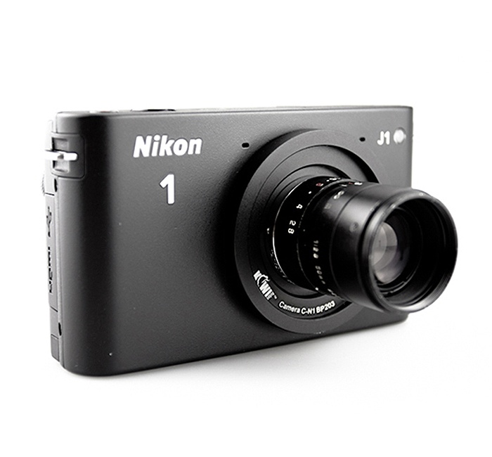  Kiwifotos Objektivadapter till C-Fäste för Nikon 1 kamerahus