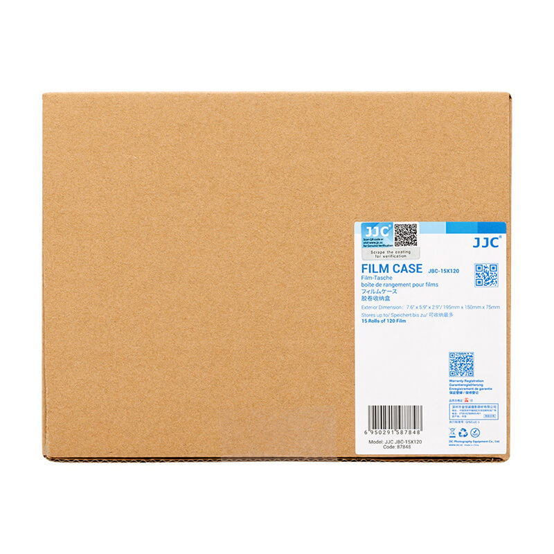  JJC JBC-15x120 Förvaringslåda för 15 rullar 120-film inklusive filmburkar