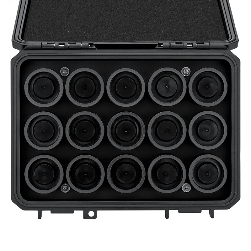  JJC JBC-15x120 Förvaringslåda för 15 rullar 120-film inklusive filmburkar