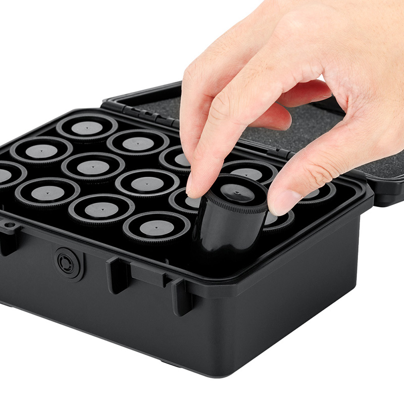  JJC JBC-15x135 Förvaringslåda för 15 rullar 135-film inklusive filmburkar