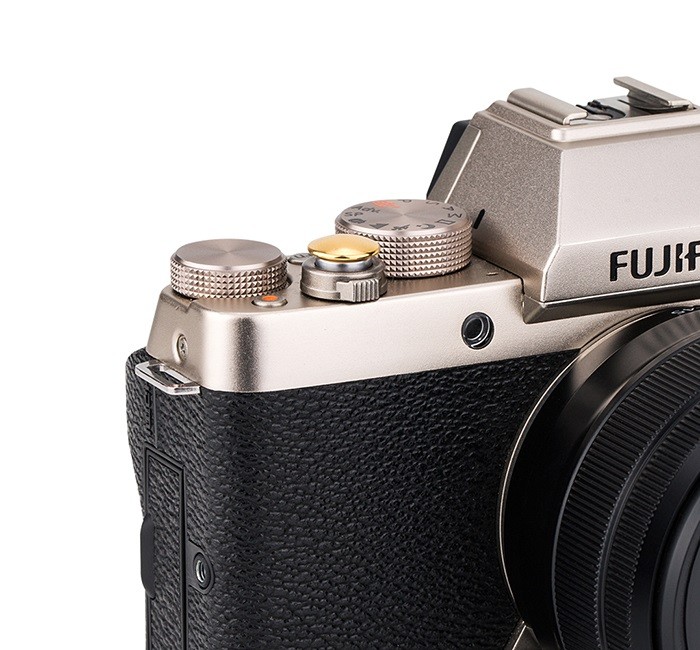  JJC Mjuk avtryckarknapp självhäftande Guld Konvex