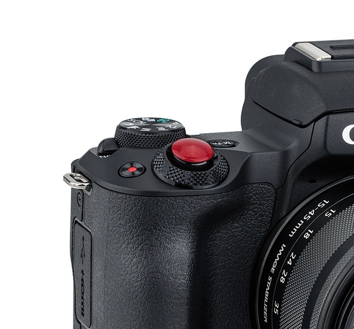  JJC Mjuk avtryckarknapp självhäftande Röd Konvex