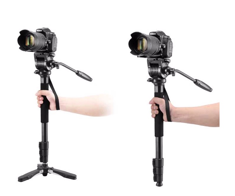  Weifeng Enbensstativ med videohuvud & fötter 145cm 5kg