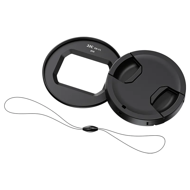  JJC 2-in-1 58 mm suodatinadapteri ja objektiivikansi Canon PowerShot V1