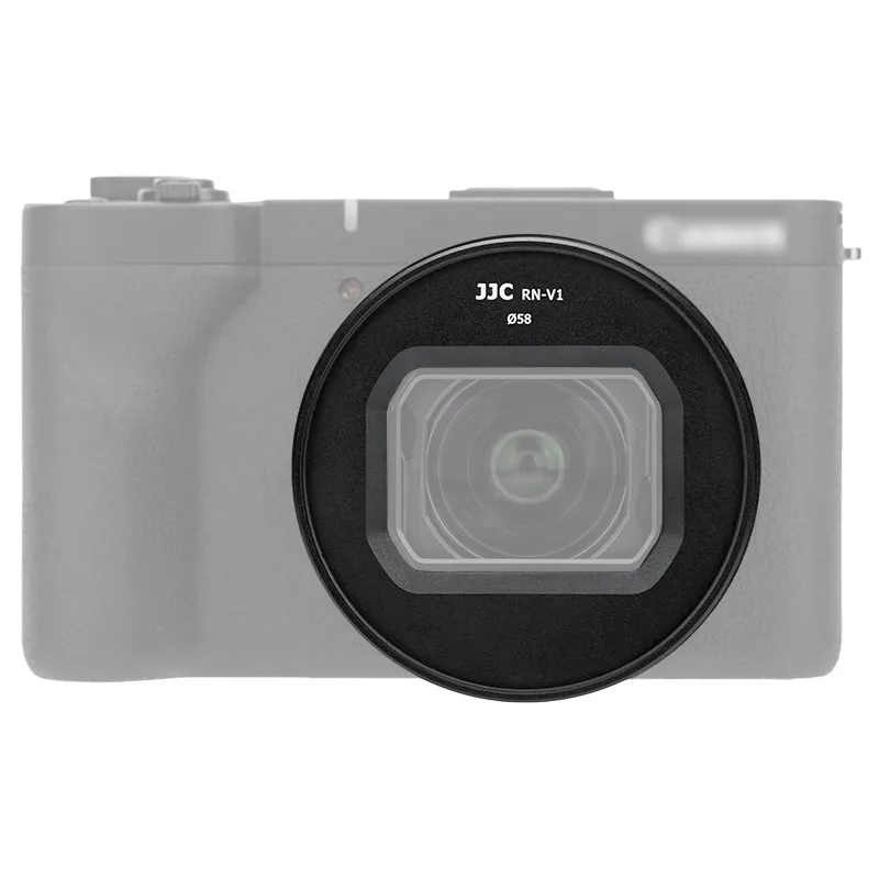  JJC 2-in-1 58 mm suodatinadapteri ja objektiivikansi Canon PowerShot V1