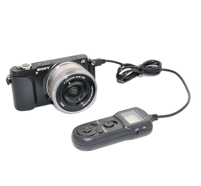  JJC TM-F2 Multifunktionell timer-fjärrkontroll för Sony