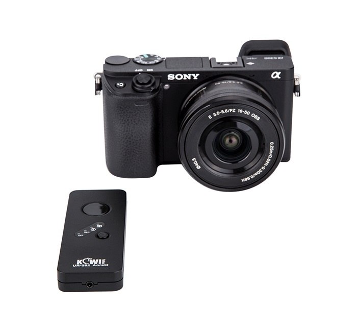  Kiwifotos 2 i 1: IR-Fjärr & Trådutlösare för Sony RM-S1AM//RMT-DSLR1/DSLR2