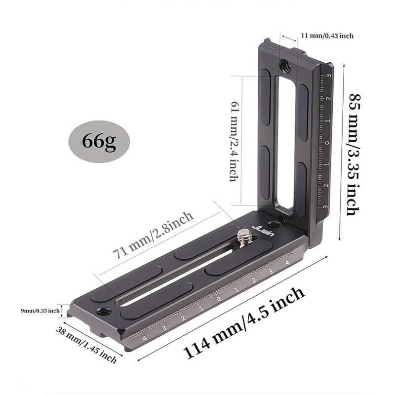  L-Bracket Universal modell för spegellös systemkamera & DJI Ronin gimbal