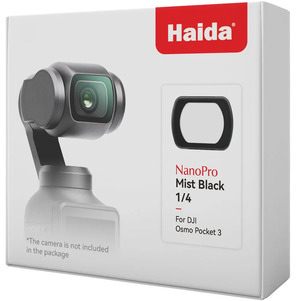  Haida Black Mist 1/4 -suodatin DJI Osmo Pocket 3/4 -kameroille Kamda – nopea toimitus ja turvallinen verkkokauppa