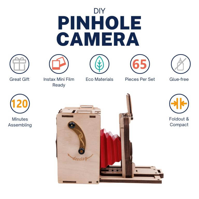  JollyLook DIY-kit för Instax Mini film – Bygg Din Egen Pinhole-kamera!