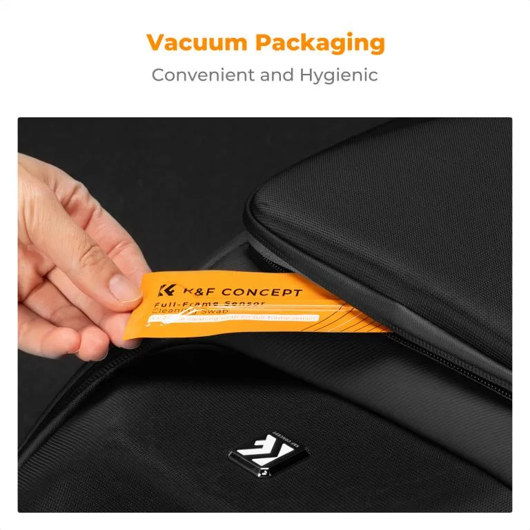  K&F Concept 10st Rengöringsstickor & rengöringsvätska för fullformat