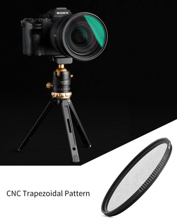  K&F Concept Black Diffusion 1/1 -suodatin Nano-X