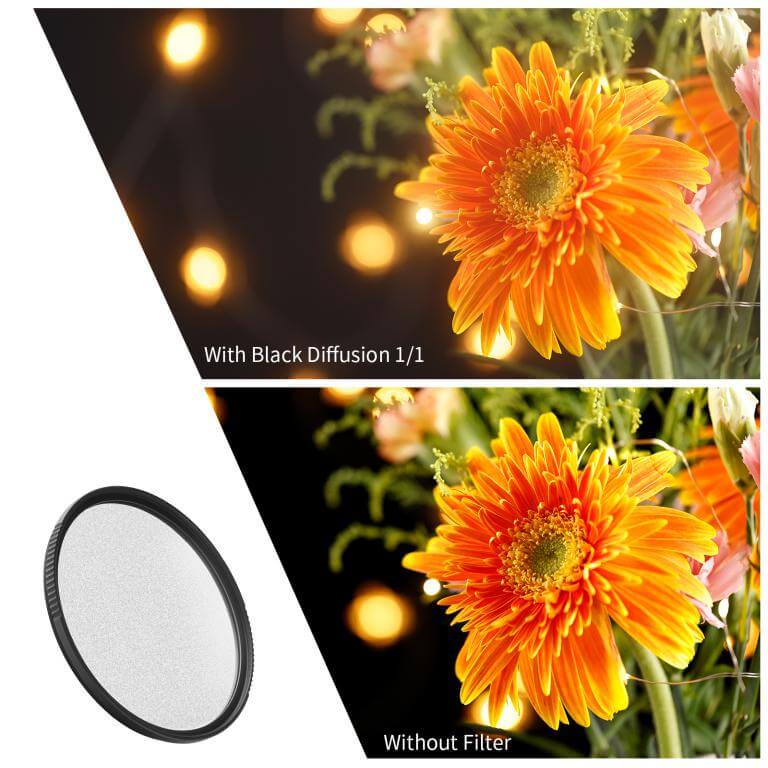  K&F Concept Black Diffusion 1/1 -suodatin Nano-X