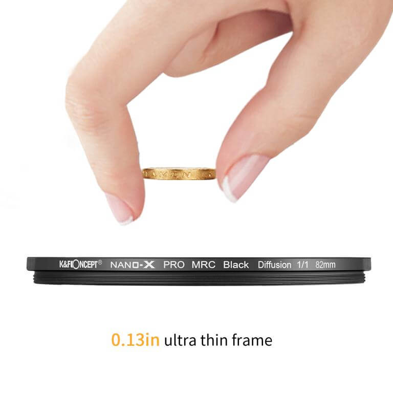  K&F Concept Black Diffusion 1/1 -suodatin Nano-X