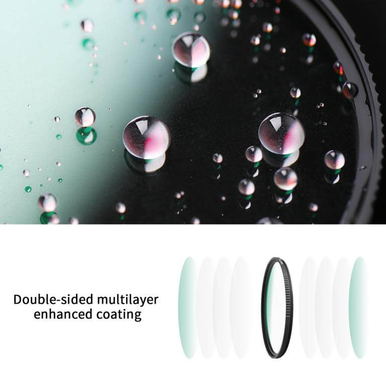  K&F Concept Black Diffusion 1/1 -suodatin Nano-X