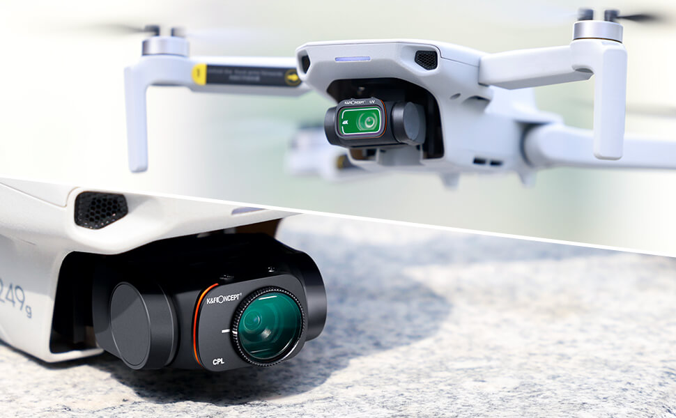  K&F Concept 6-in-1 suodatinsarja DJI Mavic Mini 1/2: ND8–ND64, CPL & UV